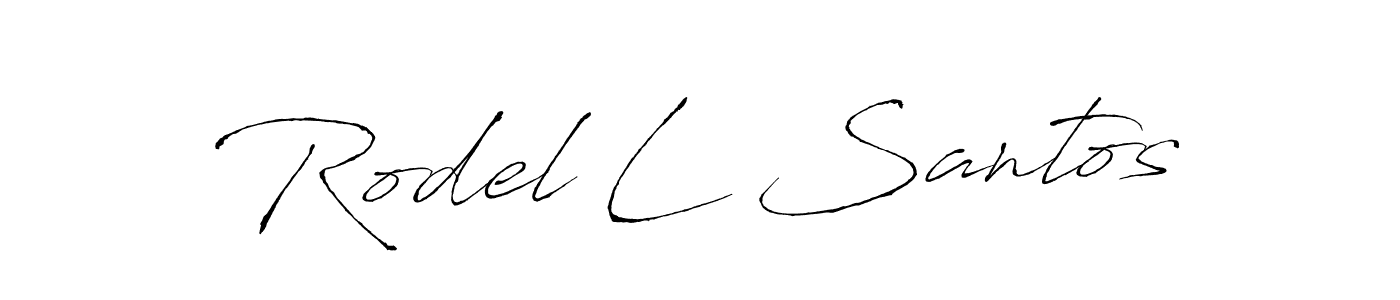Also we have Rodel L Santos name is the best signature style. Create professional handwritten signature collection using Antro_Vectra autograph style. Rodel L Santos signature style 6 images and pictures png