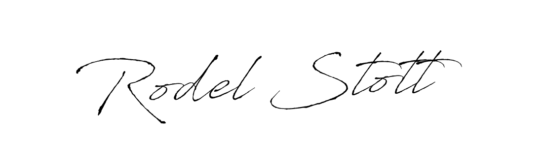 Design your own signature with our free online signature maker. With this signature software, you can create a handwritten (Antro_Vectra) signature for name Rodel Stott. Rodel Stott signature style 6 images and pictures png