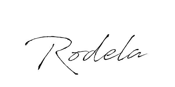 Rodela stylish signature style. Best Handwritten Sign (Antro_Vectra) for my name. Handwritten Signature Collection Ideas for my name Rodela. Rodela signature style 6 images and pictures png