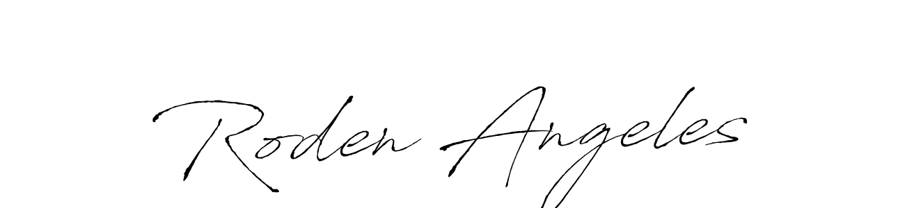 How to make Roden Angeles signature? Antro_Vectra is a professional autograph style. Create handwritten signature for Roden Angeles name. Roden Angeles signature style 6 images and pictures png