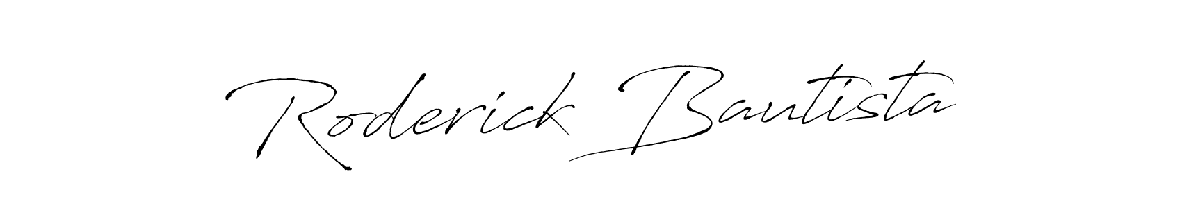 Make a beautiful signature design for name Roderick Bautista. With this signature (Antro_Vectra) style, you can create a handwritten signature for free. Roderick Bautista signature style 6 images and pictures png