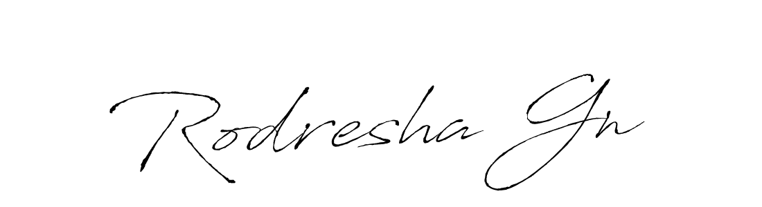 Make a beautiful signature design for name Rodresha Gn. With this signature (Antro_Vectra) style, you can create a handwritten signature for free. Rodresha Gn signature style 6 images and pictures png
