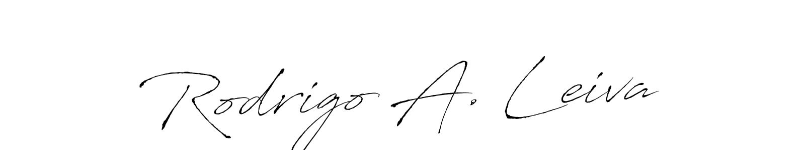 Design your own signature with our free online signature maker. With this signature software, you can create a handwritten (Antro_Vectra) signature for name Rodrigo A. Leiva. Rodrigo A. Leiva signature style 6 images and pictures png