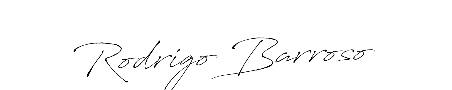 How to make Rodrigo Barroso name signature. Use Antro_Vectra style for creating short signs online. This is the latest handwritten sign. Rodrigo Barroso signature style 6 images and pictures png