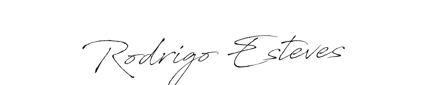 Make a beautiful signature design for name Rodrigo Esteves. With this signature (Antro_Vectra) style, you can create a handwritten signature for free. Rodrigo Esteves signature style 6 images and pictures png