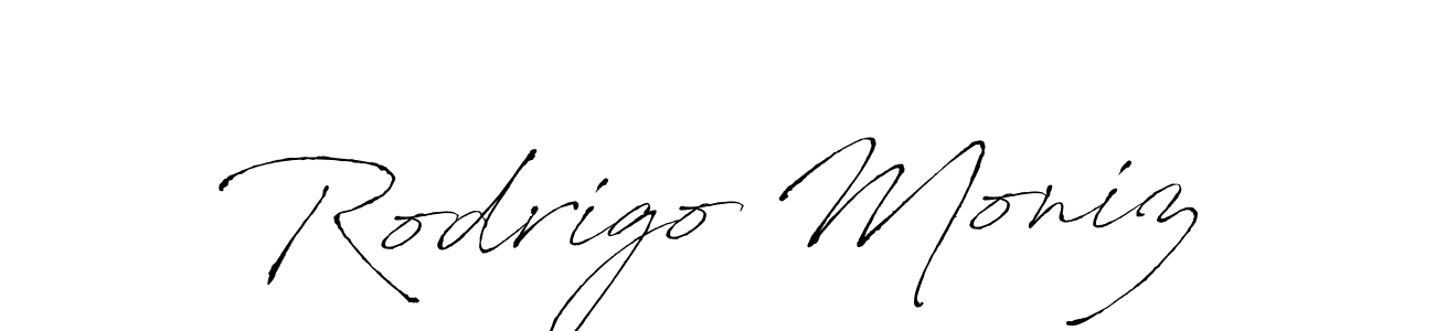 It looks lik you need a new signature style for name Rodrigo Moniz. Design unique handwritten (Antro_Vectra) signature with our free signature maker in just a few clicks. Rodrigo Moniz signature style 6 images and pictures png