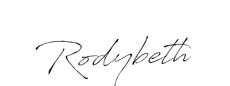 Create a beautiful signature design for name Rodybeth. With this signature (Antro_Vectra) fonts, you can make a handwritten signature for free. Rodybeth signature style 6 images and pictures png