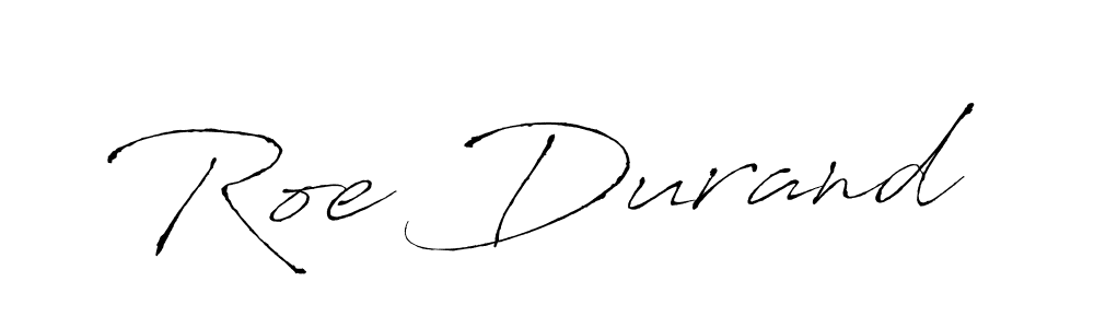 Make a beautiful signature design for name Roe Durand. With this signature (Antro_Vectra) style, you can create a handwritten signature for free. Roe Durand signature style 6 images and pictures png