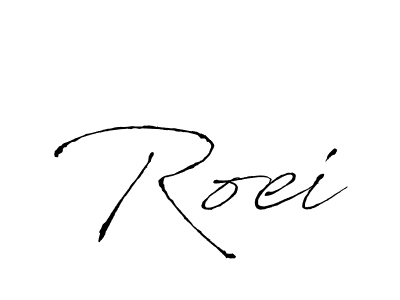 Make a beautiful signature design for name Roei. With this signature (Antro_Vectra) style, you can create a handwritten signature for free. Roei signature style 6 images and pictures png