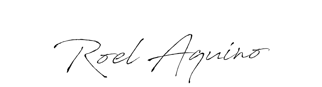 Make a beautiful signature design for name Roel Aquino. With this signature (Antro_Vectra) style, you can create a handwritten signature for free. Roel Aquino signature style 6 images and pictures png