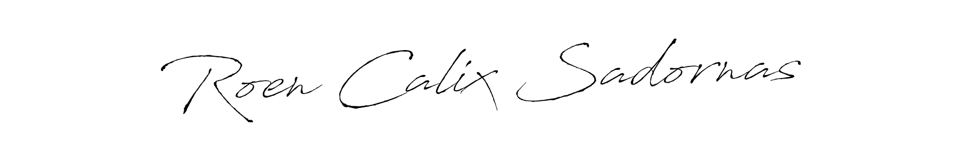 Also You can easily find your signature by using the search form. We will create Roen Calix Sadornas name handwritten signature images for you free of cost using Antro_Vectra sign style. Roen Calix Sadornas signature style 6 images and pictures png
