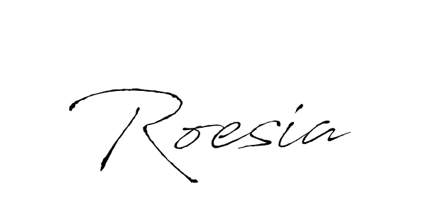 Create a beautiful signature design for name Roesia. With this signature (Antro_Vectra) fonts, you can make a handwritten signature for free. Roesia signature style 6 images and pictures png