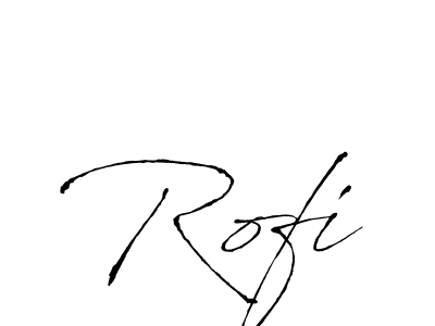 Create a beautiful signature design for name Rofi. With this signature (Antro_Vectra) fonts, you can make a handwritten signature for free. Rofi signature style 6 images and pictures png