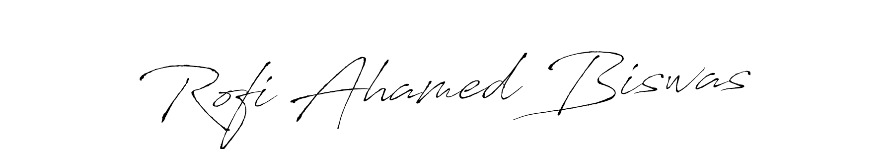 Rofi Ahamed Biswas stylish signature style. Best Handwritten Sign (Antro_Vectra) for my name. Handwritten Signature Collection Ideas for my name Rofi Ahamed Biswas. Rofi Ahamed Biswas signature style 6 images and pictures png