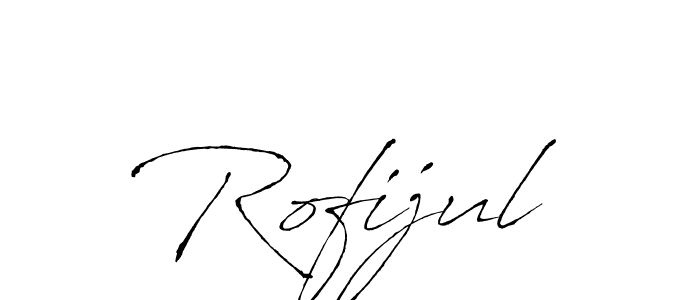 Use a signature maker to create a handwritten signature online. With this signature software, you can design (Antro_Vectra) your own signature for name Rofijul. Rofijul signature style 6 images and pictures png