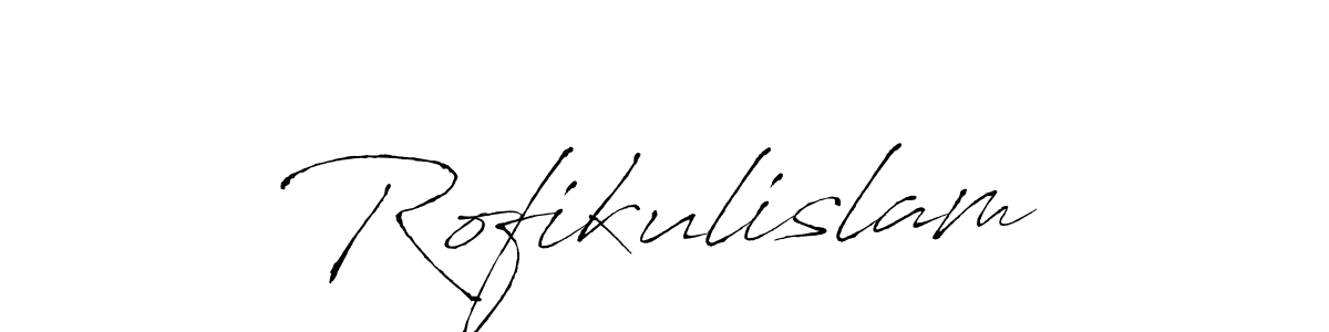 How to make Rofikulislam signature? Antro_Vectra is a professional autograph style. Create handwritten signature for Rofikulislam name. Rofikulislam signature style 6 images and pictures png