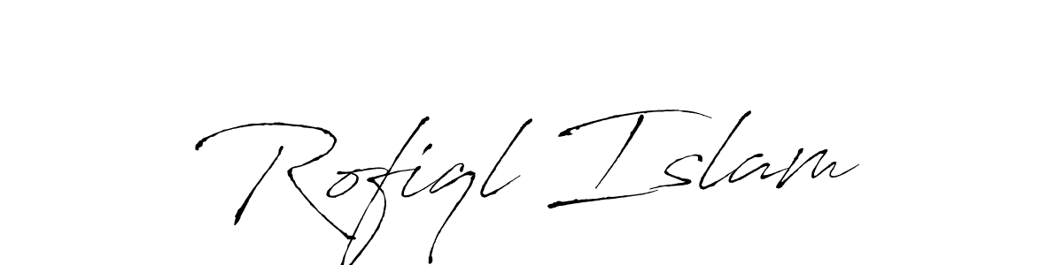 Create a beautiful signature design for name Rofiql Islam. With this signature (Antro_Vectra) fonts, you can make a handwritten signature for free. Rofiql Islam signature style 6 images and pictures png