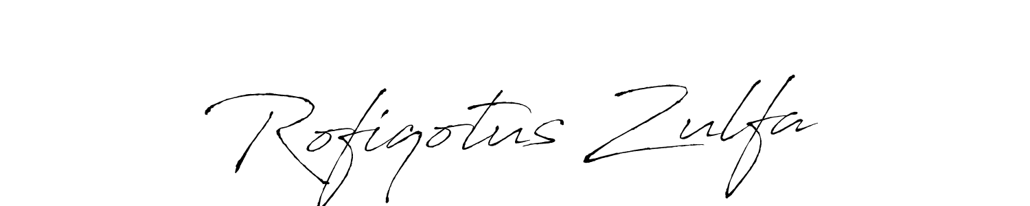 See photos of Rofiqotus Zulfa official signature by Spectra . Check more albums & portfolios. Read reviews & check more about Antro_Vectra font. Rofiqotus Zulfa signature style 6 images and pictures png