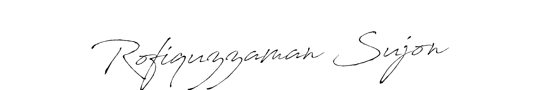 How to make Rofiquzzaman Sujon signature? Antro_Vectra is a professional autograph style. Create handwritten signature for Rofiquzzaman Sujon name. Rofiquzzaman Sujon signature style 6 images and pictures png