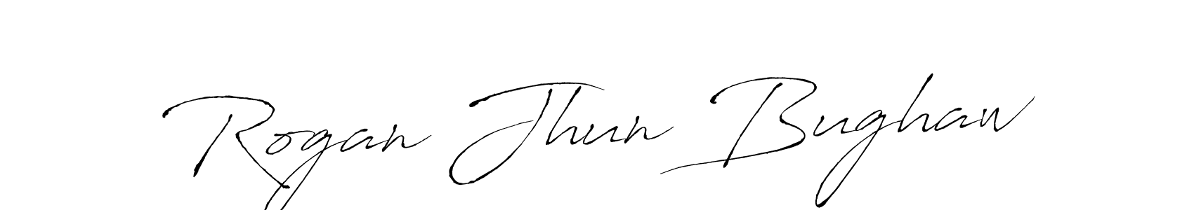 Also we have Rogan Jhun Bughaw name is the best signature style. Create professional handwritten signature collection using Antro_Vectra autograph style. Rogan Jhun Bughaw signature style 6 images and pictures png