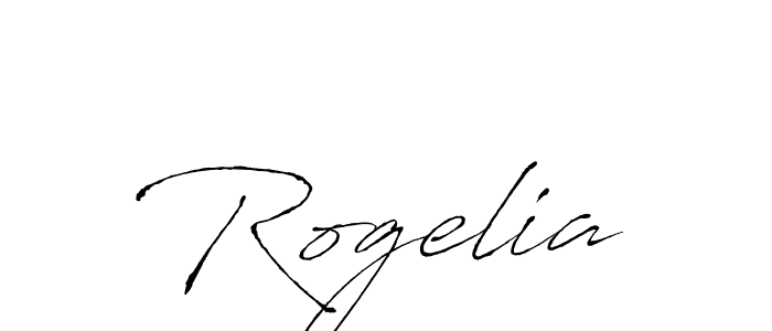 How to make Rogelia signature? Antro_Vectra is a professional autograph style. Create handwritten signature for Rogelia name. Rogelia signature style 6 images and pictures png