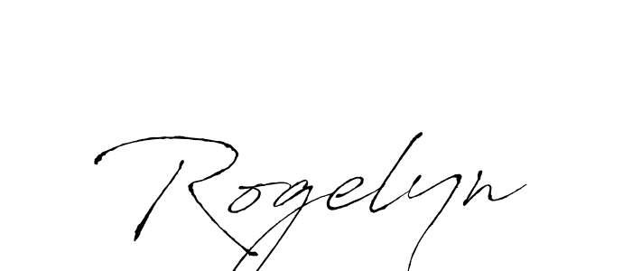 Create a beautiful signature design for name Rogelyn. With this signature (Antro_Vectra) fonts, you can make a handwritten signature for free. Rogelyn signature style 6 images and pictures png