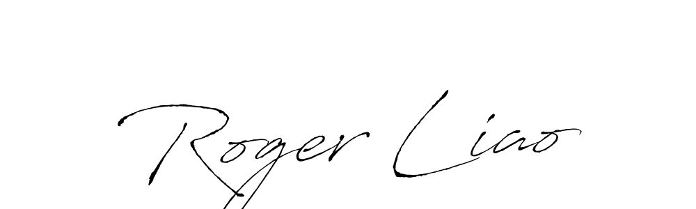 Roger Liao stylish signature style. Best Handwritten Sign (Antro_Vectra) for my name. Handwritten Signature Collection Ideas for my name Roger Liao. Roger Liao signature style 6 images and pictures png