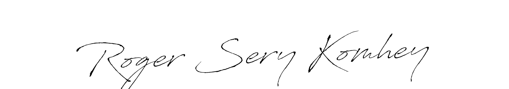 The best way (Antro_Vectra) to make a short signature is to pick only two or three words in your name. The name Roger Sery Komhey include a total of six letters. For converting this name. Roger Sery Komhey signature style 6 images and pictures png