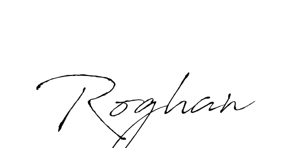 Roghan stylish signature style. Best Handwritten Sign (Antro_Vectra) for my name. Handwritten Signature Collection Ideas for my name Roghan. Roghan signature style 6 images and pictures png