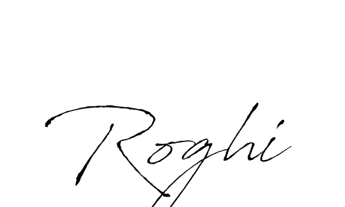 Design your own signature with our free online signature maker. With this signature software, you can create a handwritten (Antro_Vectra) signature for name Roghi. Roghi signature style 6 images and pictures png