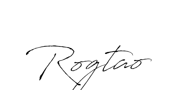 How to make Rogtao signature? Antro_Vectra is a professional autograph style. Create handwritten signature for Rogtao name. Rogtao signature style 6 images and pictures png