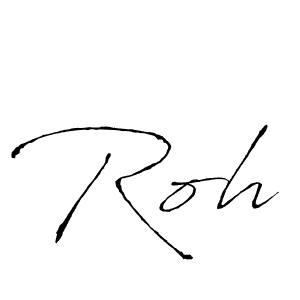 Also we have Roh name is the best signature style. Create professional handwritten signature collection using Antro_Vectra autograph style. Roh signature style 6 images and pictures png