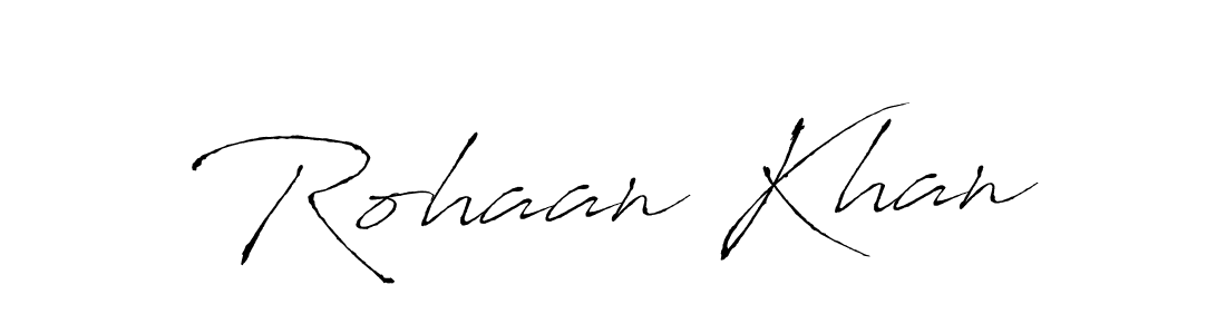 Antro_Vectra is a professional signature style that is perfect for those who want to add a touch of class to their signature. It is also a great choice for those who want to make their signature more unique. Get Rohaan Khan name to fancy signature for free. Rohaan Khan signature style 6 images and pictures png