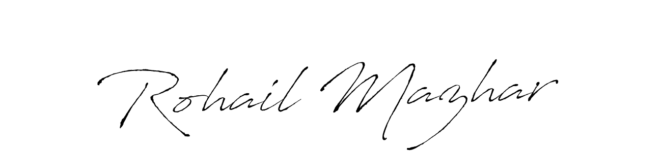 It looks lik you need a new signature style for name Rohail Mazhar. Design unique handwritten (Antro_Vectra) signature with our free signature maker in just a few clicks. Rohail Mazhar signature style 6 images and pictures png