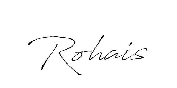 The best way (Antro_Vectra) to make a short signature is to pick only two or three words in your name. The name Rohais include a total of six letters. For converting this name. Rohais signature style 6 images and pictures png