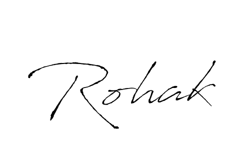 Design your own signature with our free online signature maker. With this signature software, you can create a handwritten (Antro_Vectra) signature for name Rohak. Rohak signature style 6 images and pictures png