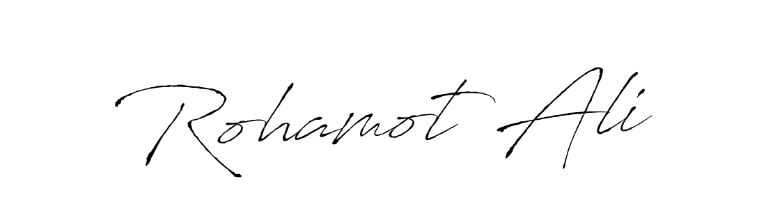 Similarly Antro_Vectra is the best handwritten signature design. Signature creator online .You can use it as an online autograph creator for name Rohamot Ali. Rohamot Ali signature style 6 images and pictures png
