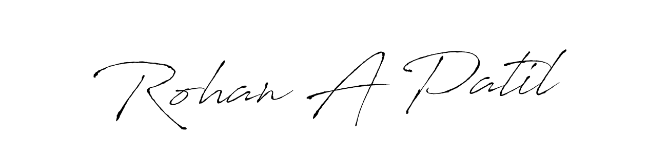 Also You can easily find your signature by using the search form. We will create Rohan A Patil name handwritten signature images for you free of cost using Antro_Vectra sign style. Rohan A Patil signature style 6 images and pictures png