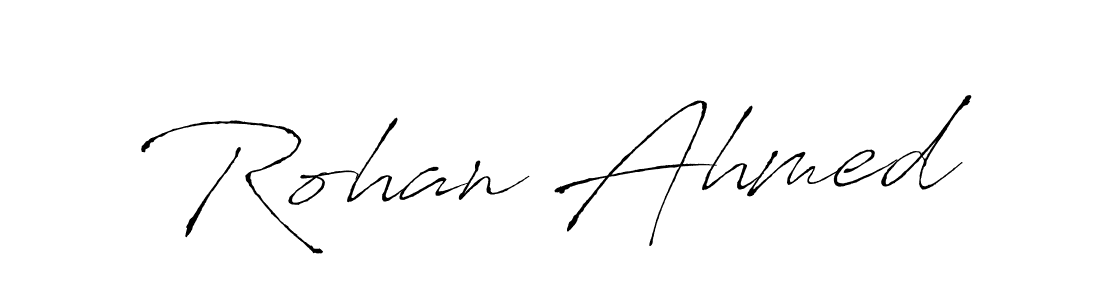 Antro_Vectra is a professional signature style that is perfect for those who want to add a touch of class to their signature. It is also a great choice for those who want to make their signature more unique. Get Rohan Ahmed name to fancy signature for free. Rohan Ahmed signature style 6 images and pictures png