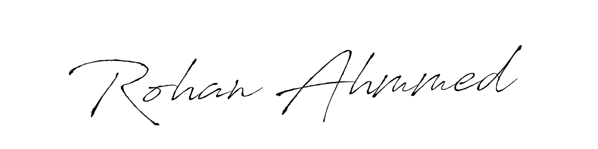 You should practise on your own different ways (Antro_Vectra) to write your name (Rohan Ahmmed) in signature. don't let someone else do it for you. Rohan Ahmmed signature style 6 images and pictures png