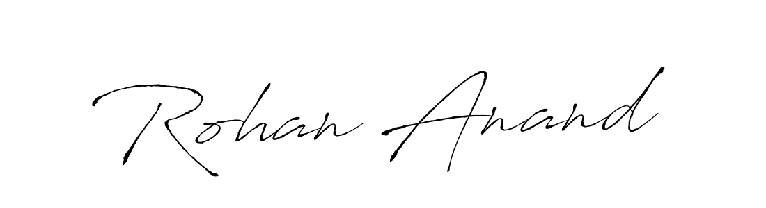 How to make Rohan Anand name signature. Use Antro_Vectra style for creating short signs online. This is the latest handwritten sign. Rohan Anand signature style 6 images and pictures png