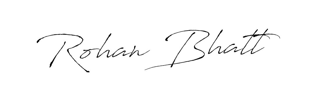 Create a beautiful signature design for name Rohan Bhatt. With this signature (Antro_Vectra) fonts, you can make a handwritten signature for free. Rohan Bhatt signature style 6 images and pictures png
