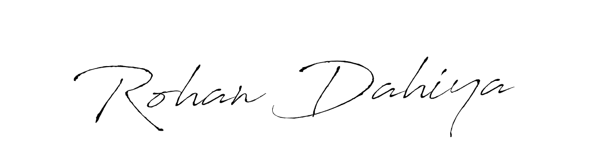 How to make Rohan Dahiya signature? Antro_Vectra is a professional autograph style. Create handwritten signature for Rohan Dahiya name. Rohan Dahiya signature style 6 images and pictures png