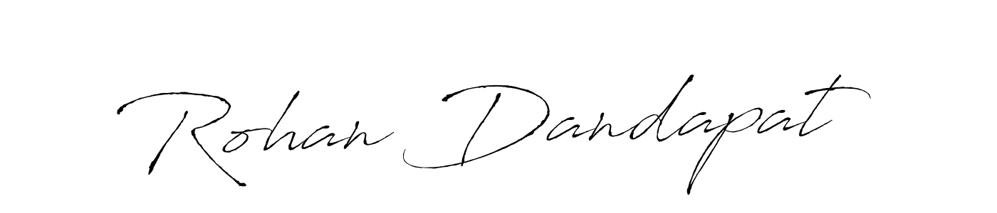The best way (Antro_Vectra) to make a short signature is to pick only two or three words in your name. The name Rohan Dandapat include a total of six letters. For converting this name. Rohan Dandapat signature style 6 images and pictures png