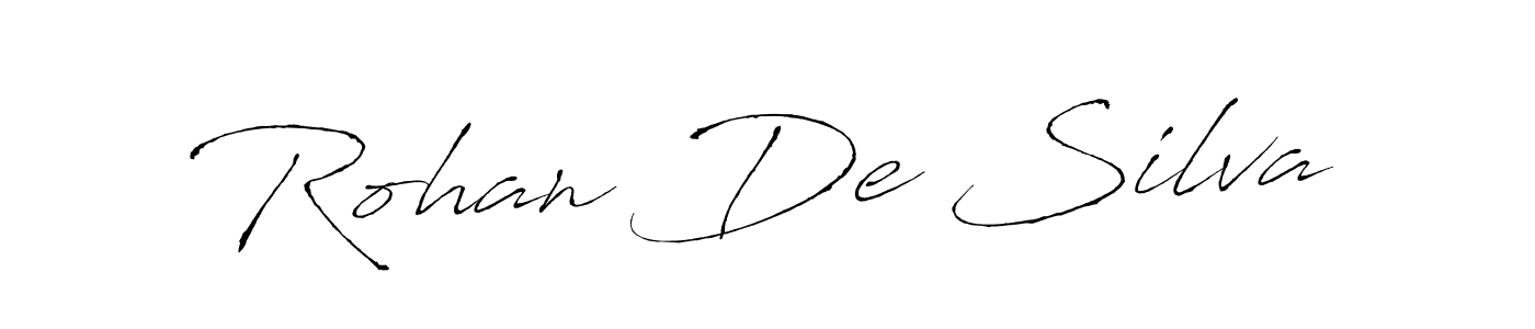 The best way (Antro_Vectra) to make a short signature is to pick only two or three words in your name. The name Rohan De Silva include a total of six letters. For converting this name. Rohan De Silva signature style 6 images and pictures png