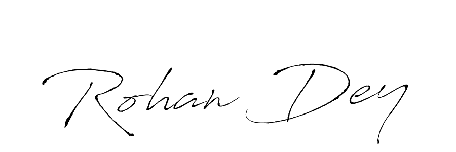 Antro_Vectra is a professional signature style that is perfect for those who want to add a touch of class to their signature. It is also a great choice for those who want to make their signature more unique. Get Rohan Dey name to fancy signature for free. Rohan Dey signature style 6 images and pictures png