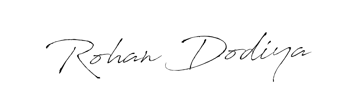 Create a beautiful signature design for name Rohan Dodiya. With this signature (Antro_Vectra) fonts, you can make a handwritten signature for free. Rohan Dodiya signature style 6 images and pictures png