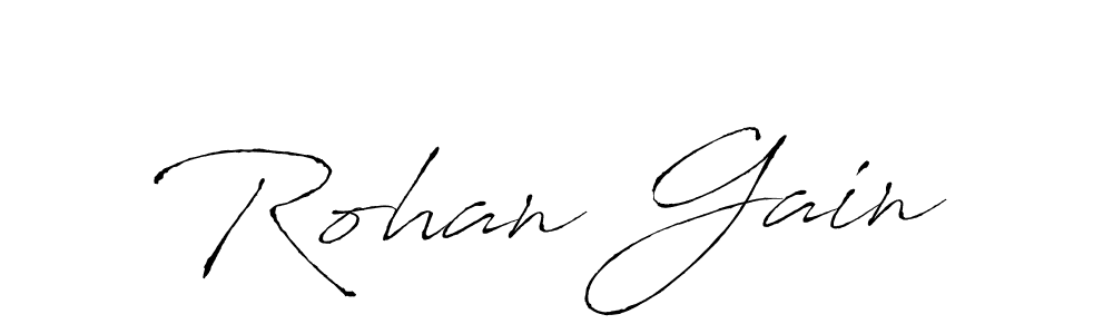 Design your own signature with our free online signature maker. With this signature software, you can create a handwritten (Antro_Vectra) signature for name Rohan Gain. Rohan Gain signature style 6 images and pictures png