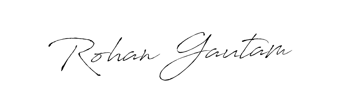 Antro_Vectra is a professional signature style that is perfect for those who want to add a touch of class to their signature. It is also a great choice for those who want to make their signature more unique. Get Rohan Gautam name to fancy signature for free. Rohan Gautam signature style 6 images and pictures png