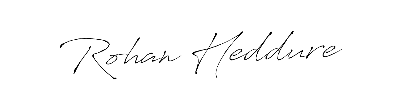 Design your own signature with our free online signature maker. With this signature software, you can create a handwritten (Antro_Vectra) signature for name Rohan Heddure. Rohan Heddure signature style 6 images and pictures png